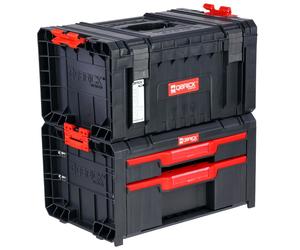 Boîte à outils avec tiroirs et compartiments Coffret 2 en 1 à connexion modulaire PRO