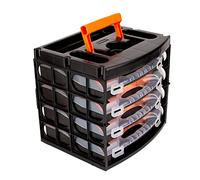 Boîte à outils BigDean avec 4 tiroirs amovibles - Organiseur pour petites pièces, boîte de tri, boîte à vis