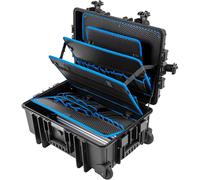 Boîte à outils - Coffre de rangement - Transport et organisation - Étanchéité à la poussière et à l'eau - 43 litres - Noir