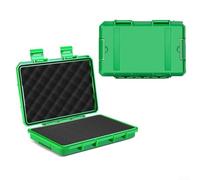 Boîte à outils compacte scellée avec éponge personnalisable pour petites pièces, outils, matériel de photographie - Étui de transport 200 x 135 x 42 mm (vert)
