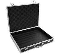 Boîte à Outils de Voyage en Alliage D'aluminium Noire, Verrouillable | Ouverture Fluide, Format Portable, Usage Business et Déplacement, Structure Abs, Panneau Dense