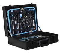 Boîte à outils d'entretien, en aluminium, contenant 247 outils, dimensions 36 x 24 x 14 cm, 16 compartiments de rangement, adaptée à une utilisation à domicile et dans l'industrie mécanique