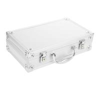 Boîte à Outils en Alliage D’aluminium Argenté, Portable, Multifonction | Capacité, Accès Facile, Usage Extérieur et Scolaire, Format Compact pour Transport Quotidien