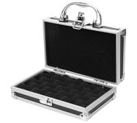 Boîte à Outils en Alliage D’aluminium Noir Multifonction pour Rangement | Organisateur Intégré, Format Compact, Finition Métal, Boîte D’accessoires pour Pièces et Petits Outils