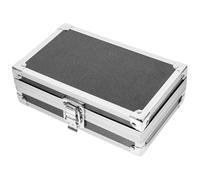 Boîte à Outils en Alliage D’aluminium Noire, Portable à Bords Arrondis | Fermeture Facile, Format Compact pour Maison et Voyage, Valise Rigide à Poignée