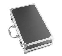 Boîte à Outils en Alliage D’aluminium Noire, Portable, Multifonction | Capacité Adaptée, Usage à Domicile ou Vitrine, pour Instruments et Papeterie