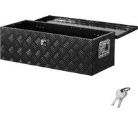 Boîte à outils en aluminium pour plateau de camion et remorque - Boîte de rangement robuste pour remorque de camion