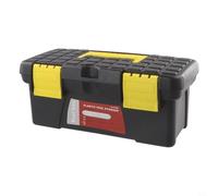 Boîte à outils en plastique de 25,4 cm pour ranger les accessoires de perceuse électrique et les petits outils dans les tâches d'entretien et de réparation sur le terrain