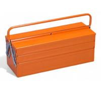 Boîte à outils en tôle thermolaquée à 5 compartiments (45 x 21 x 20 cm) pour ranger outils et ustensiles