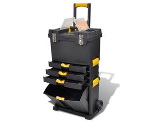 Boîte à outils - KAI - Portable - Polypropylène - Noir et Jaune - 3 Compartiments