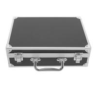 Boîte à Outils Metal Rentrée Scolaire, Petite Mallette en Aluminium Noir | Sponge Lining, Boîtier Métallique Portable, Office et Transport Sécurisé