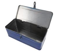 Boîte à Outils Métallique Bleue Portable pour Mécaniciens et Bricolage | Construction Robuste en Fer, Rangement Pratique pour Visseries et Outils Automobiles, Adaptée au Dépannage Mobile et Usage