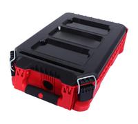 Boîte à Outils Modulaire Empilable, Rangement Robuste pour matériel | Structure en PP Renforcé, Texture Antidérapante, Couvercle à Verrou, Transport Véhicule, Lures et Connecteurs