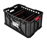 Boîte à outils Plastique noir porte-outils avec poignée et attaches Malette
