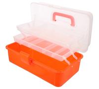 Boîte à Outils Pliante PP Orange, Grosse Capacité, Protection Sûre | Usage Quotidien à Maison Bureau, Fermeture Sécurisée, Finition Lisse, Format Portable