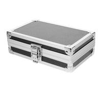 Boîte à Outils Portable en Alliage D’aluminium Noir, Grosse Capacité | Angles Arrondis, Maison Écoles, Coffret Vide à Transporter, Format Compact