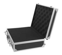 Boîte à Outils Portable en Alliage D'aluminium Noir avec Doublure en Éponge | Rangement D'objets, pour Bureau et Autres Occasions, Rentrée Scolaire, Boîtier en Aluminium