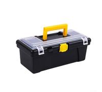Boîte à outils portable en plastique, grande capacité, boîte à outils robuste et étanche, avec trois tailles différentes, pour contenir divers articles (c)
