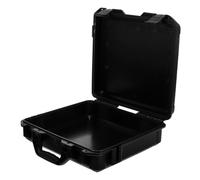 Boîte à Outils Portable en Pp Noire, Poignée Ergonomique, Usage Camping | Rangement Multifonction, Extérieur Résistant aux Intempéries Rayures, Coffret Vide pour Outils