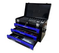Boîte à outils portable - Trois couches - Quatre niveaux - Loquets métalliques - Compartiment supérieur