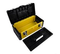 Boîte à outils portable verrouillable en acier ABS 450 mm (35,6 cm) | Sécurité verrouillable, grande taille de 450 mm, finition ABS lisse, poignée portable, essentiel pour l'atelier
