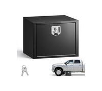 VEVOR Boîte à outils pour camion 609×457×457 mm — acier, serrure et clés, noir