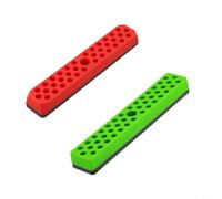 Boîte à outils pour rangement d'embouts 43 trous 1/4" (E) | Peut contenir 43 embouts en toute sécurité, empêche les chutes, s'adapte aux pilotes de 0,6 cm, construction en plastique