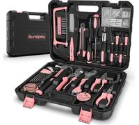 Boîte à outils professionnelle 148pcs Set d'outils ménagers Hommes Femmes Rose