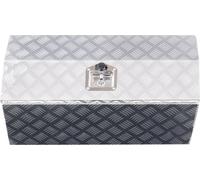 Boîte à outils robuste en aluminium pour camionnette, 76,2 cm x 33 cm x 33 cm, argent