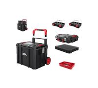 Boîte à outils - SKIL - 2610S01671 - Set empilable 4 pièces - IP54 - Poignée télescopique & roues