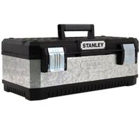 Boîte à Outils Stanley, 51 cm, Bimatière Galvanisée, Attaches Métalliques, Plateau Porte-Outils Intégré