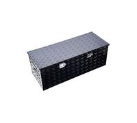 Boîte à outils en aluminium SucceBuy pour bennes de chargement, avec poignée latérale et clés de serrure, coffre de rangement robuste pour remorques, pick-ups et camping-cars (1219,2 x 495,3 x 444,5 m