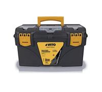 Boite à outils vide 21"" 53.5 x 29.1 x 28 cm - Grande Caisse à outils 3 organiseurs + Porte outils amovible VITO