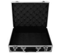 Boîte à Outils Vide en Alliage D'aluminium, Mallette Noire Portable | Extérieur Résistant aux Rayures, Organisation Interne Soignée, Usage Extérieur, Poignée Ergonomique, Rangement Ordonné