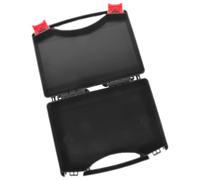 Boîte à Outils Vide en Plastique Noire, Coffret Portable de Rangement | Petite Caisse à Outils Plastic, Grand Espace de Rangement, Usage à Maison Déplacement