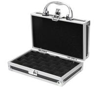 Boîte à Outils Vide Multifonction Portable en Alliage D’aluminium Noir | Coffret de Rangement, Organiseur pour Pièces et Accessoires, Format Portable, Finition Noire