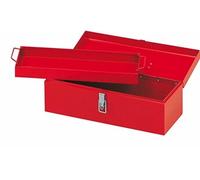 Boîte à outils métallique vide - 170x480x210 mm - rouge SAM OUTILLAGE