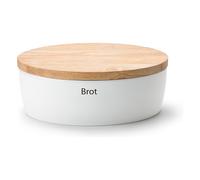 Boîte à pain 36 cm, avec couvercle en bois/planche à découper, Continenta