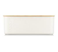 Boite à pain - BODUM - 11555-913 - Grand modèle - Couvercle bambou - Blanc