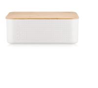 Boite à pain - BODUM - 11740-913 - Petit modèle - Couvercle bambou - Blanc