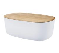 Boîte à pain BOX-IT 34 cm, blanc, plastique / bambou, RIG-TIG