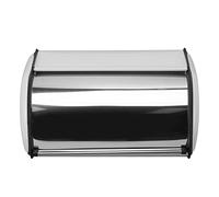 Boîte à Pain en Fer, étui de Rangement Durable pour Comptoirs de Cuisine et de Bureau, Design Poli Miroir 34.5x23x14.5cm (WHITE)