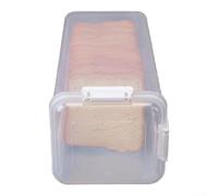 Boîte à pain hermétique avec tiroir, joint en silicone pour comptoir de cuisine, bac de rangement en plastique, passe au lave-vaisselle, blanc