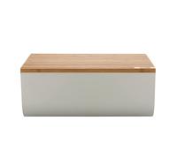 Alessi Boîte à pain Mattina 34 cm gris chaud – bambou