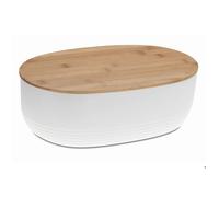 Boîte à pain NAMUR plastique / bois blanc