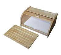 Boîte à pain + planche à découper en hévéa
