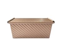 Boîte à pain rectangulaire antiadhésive, 21 x 12 x 11,4 cm avec toboggan et cadre en acier au carbone robuste, esthétique culinaire professionnelle avec aération, matériel de boulangerie pour cuisine