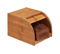 Boîte à pain - Relaxdays - 10024208 - Bambou - Couvercle coulissant - 27x20,2x18,2 cm