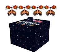 Boîte À Papillons - Décoration Réaliste, Festive Et Amusante | Coffret Cadeau D'anniversaire Surprise, Cadeaux De Fête De Remise De Diplôme En Forme De Papillon Volant | Pour Femmes Hommes Célébration