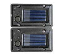 Boîte à piles pour panneaux solaires 2 pièces Automatique et Universel | Boîte à piles de rechange pour lampe de jardin pour décoration de jardin, terrasse, cour, chemin de jardin et pelouse
